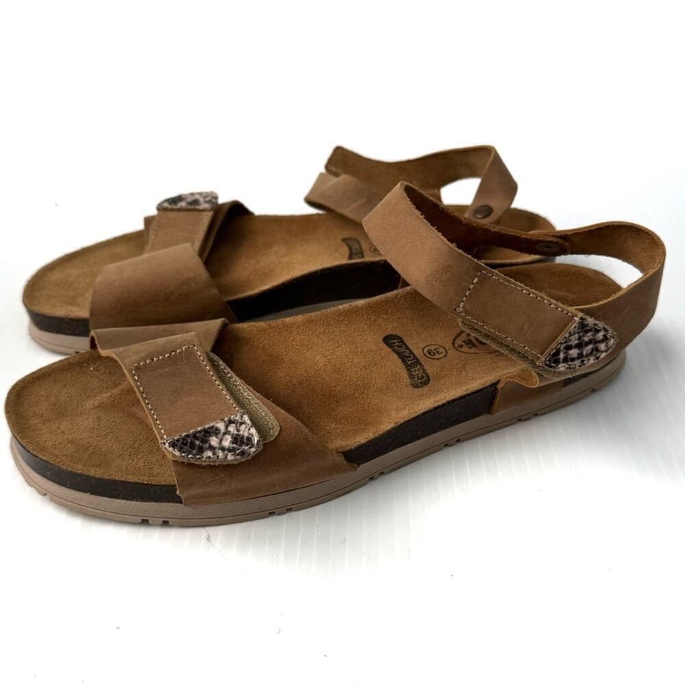 Platon GIrona strappy leather sandals Gel Touch made in Spain size 39 / 8-8.5 US